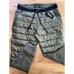 NWT RLX Polo Ralph Lauren Military  750 Down Jogger Ski Snow Pants Sweatpants M